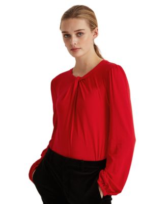 macy's ralph lauren petite tops