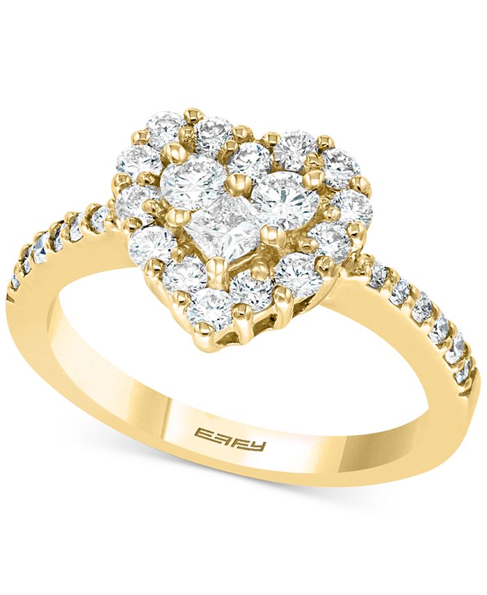 lichten verantwoordelijkheid spiegel EFFY Collection Classique by EFFY® Diamond Heart Ring (9/10 ct. t.w.) in in  14k White, Yellow, or Rose Gold & Reviews - Rings - Jewelry & Watches -  Macy's