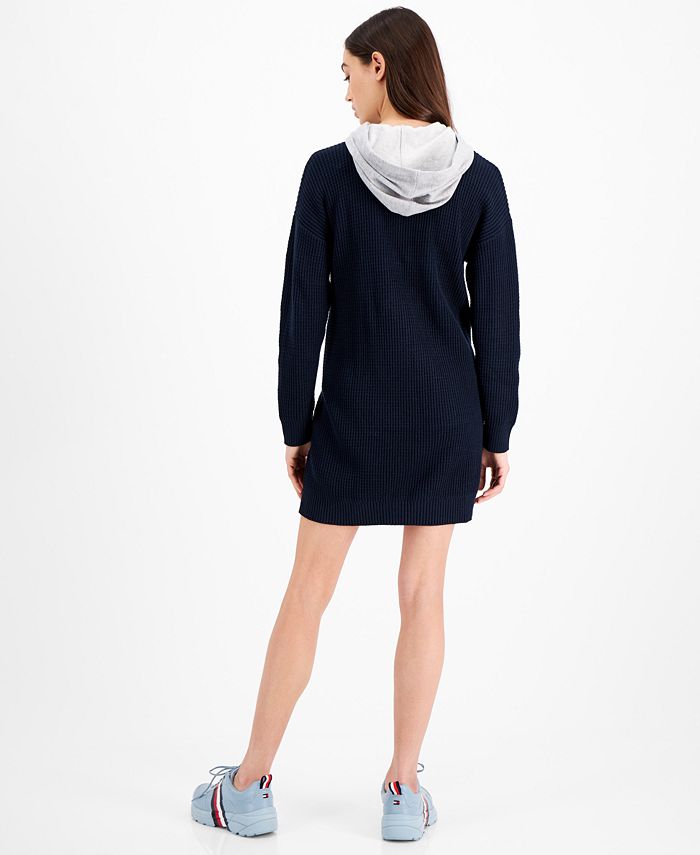 Tommy Jeans MixedMedia Hoodie Dress Macy's