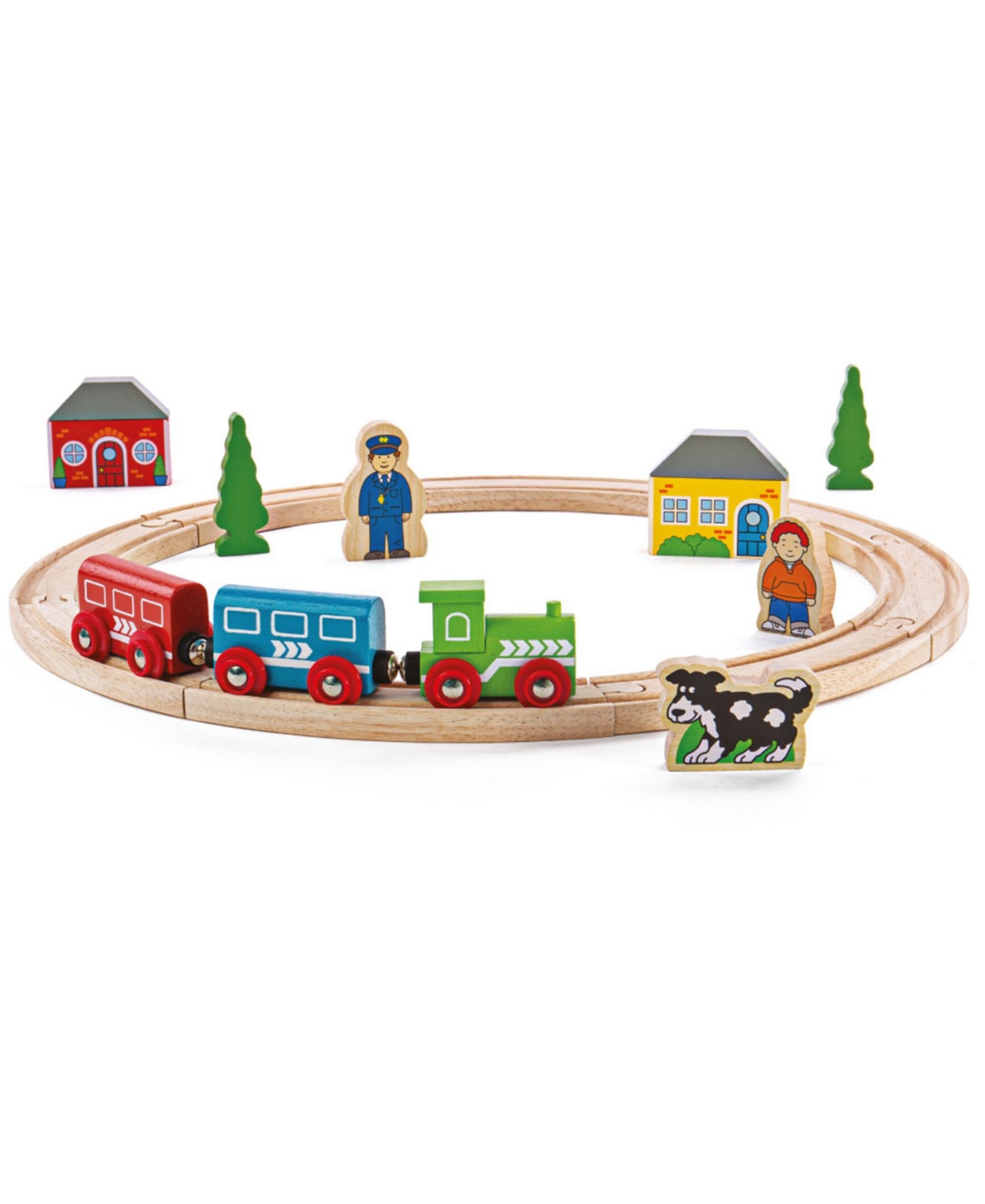 Shop Bigjigs Toys - My First Train Set, 20 Piece In Multi