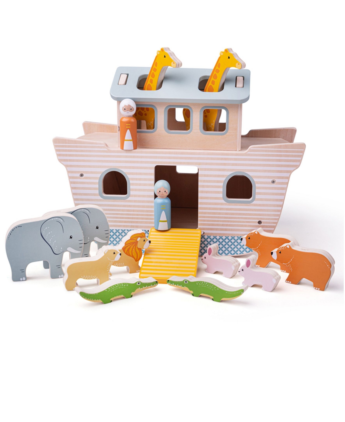 Bigjigs Toys Kids' - Noah's Ark Set, 15 Piece In Multi
