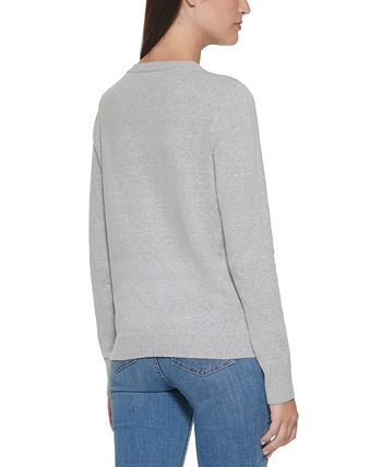 Calvin Klein Jeans Monogram Logo Sweater & Reviews - Sweaters - Juniors ...