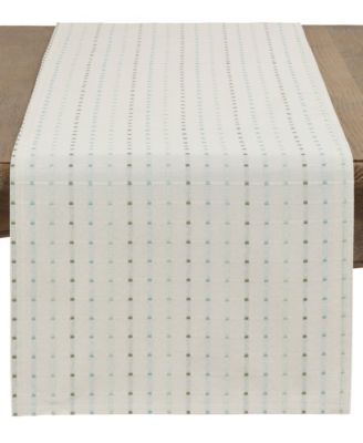 Table Runner with Stitched Line Design, 54" x 16"