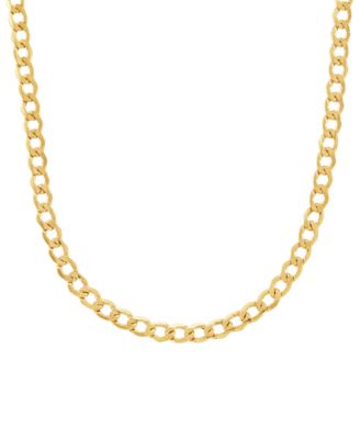 18 22 Curb Link Chain Necklace Collection 5mm In 14k Gold