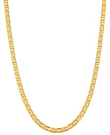 Beveled Mariner Link 24" Chain Necklace in 10k Gold