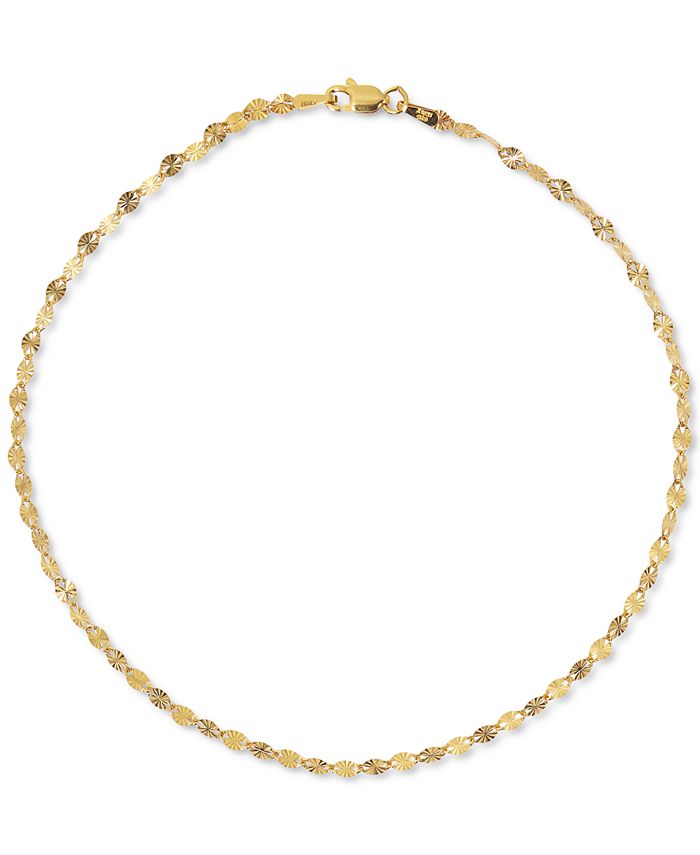 14k gold anklet outlet macy's