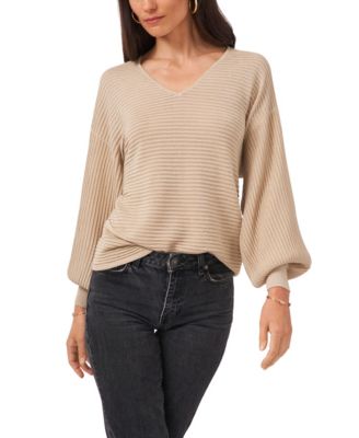 1 state bubble sleeve sweater