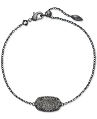 Kendra Scott - Gunmetal-Tone Drusy Stone Adjustable Bracelet