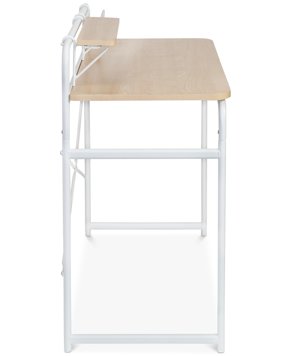 Shop Honey Can Do Computer Desk With Shelf & Basket In White