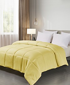 Lightweight Microfiber Color Down Alternative Full/Queen Comforter, Hypoallergenic Polyester Fiberfill