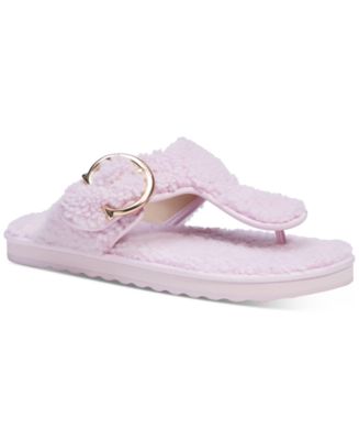 COACH Women's Hollie Cozy T-Strap Slippers & Reviews - Slippers - Shoes -  Macy's