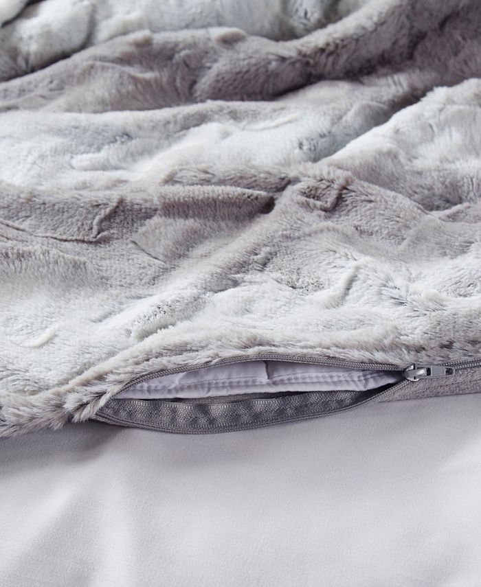 Beautyrest CLOSEOUT! Zuri FauxFur Weighted Blanket, 12lbs Macy's