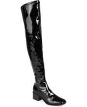 Black thigh high boots macys clearance
