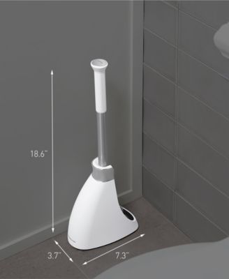 Toilet Brush with Magnetic Caddy Holder