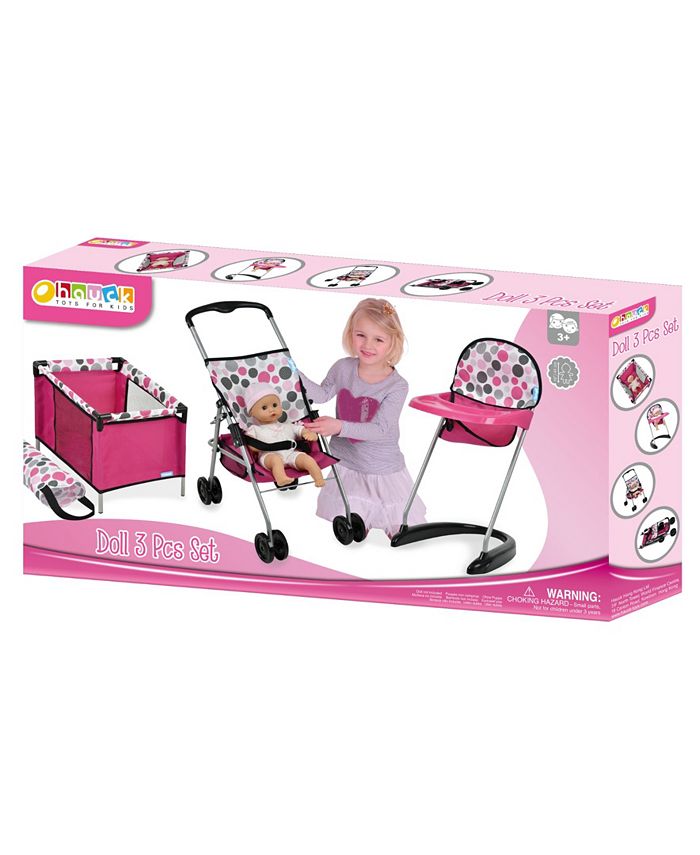 Hauck Dot Toy Doll Stroller and Care Set, 3 Piece & Reviews All Toys