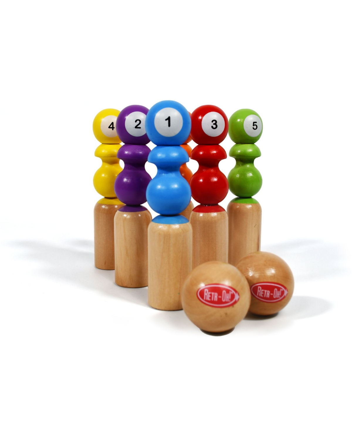 Retr-oh! Retr-oh Bowling Game Set, 8 Piece In Multi