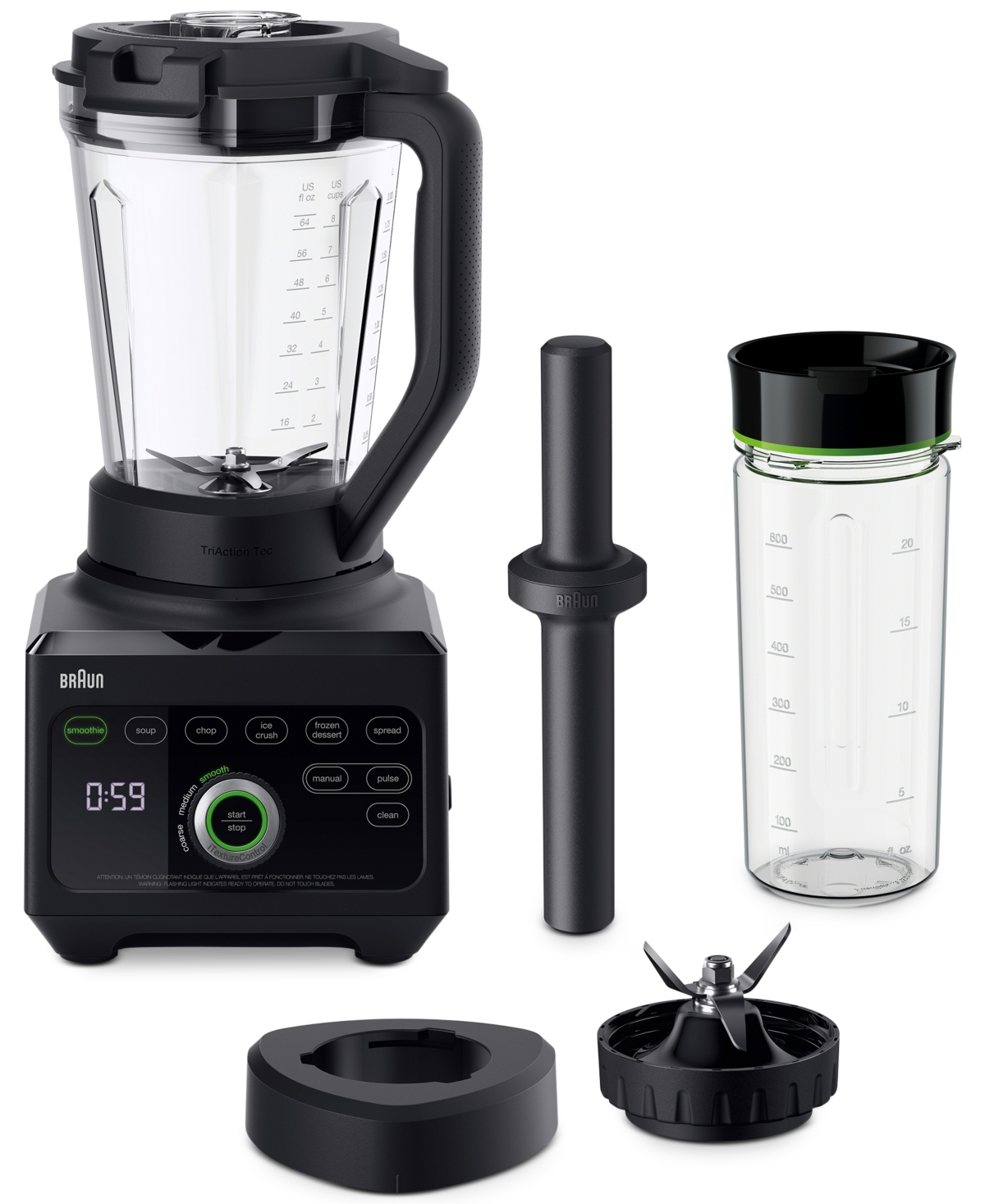 Braun Power Blender with Smoothie2Go JB9041BK & Reviews Small Appliances - -