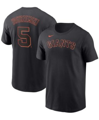 Men's Nike Mike Yastrzemski Black San Francisco Giants Name & Number T-Shirt