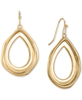 Photo 1 of Alfani Gold-Tone Sculptural Open Drop Earrings, Created for Macy's