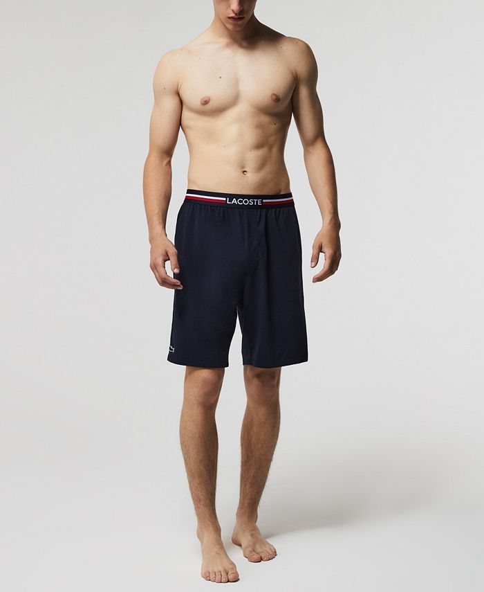 Lacoste Men's Stretch Tonal Waistband Pajama Shorts - Macy's