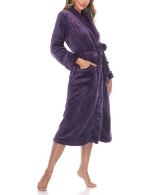 Plus Size Cozy Loungewear Belted Robe