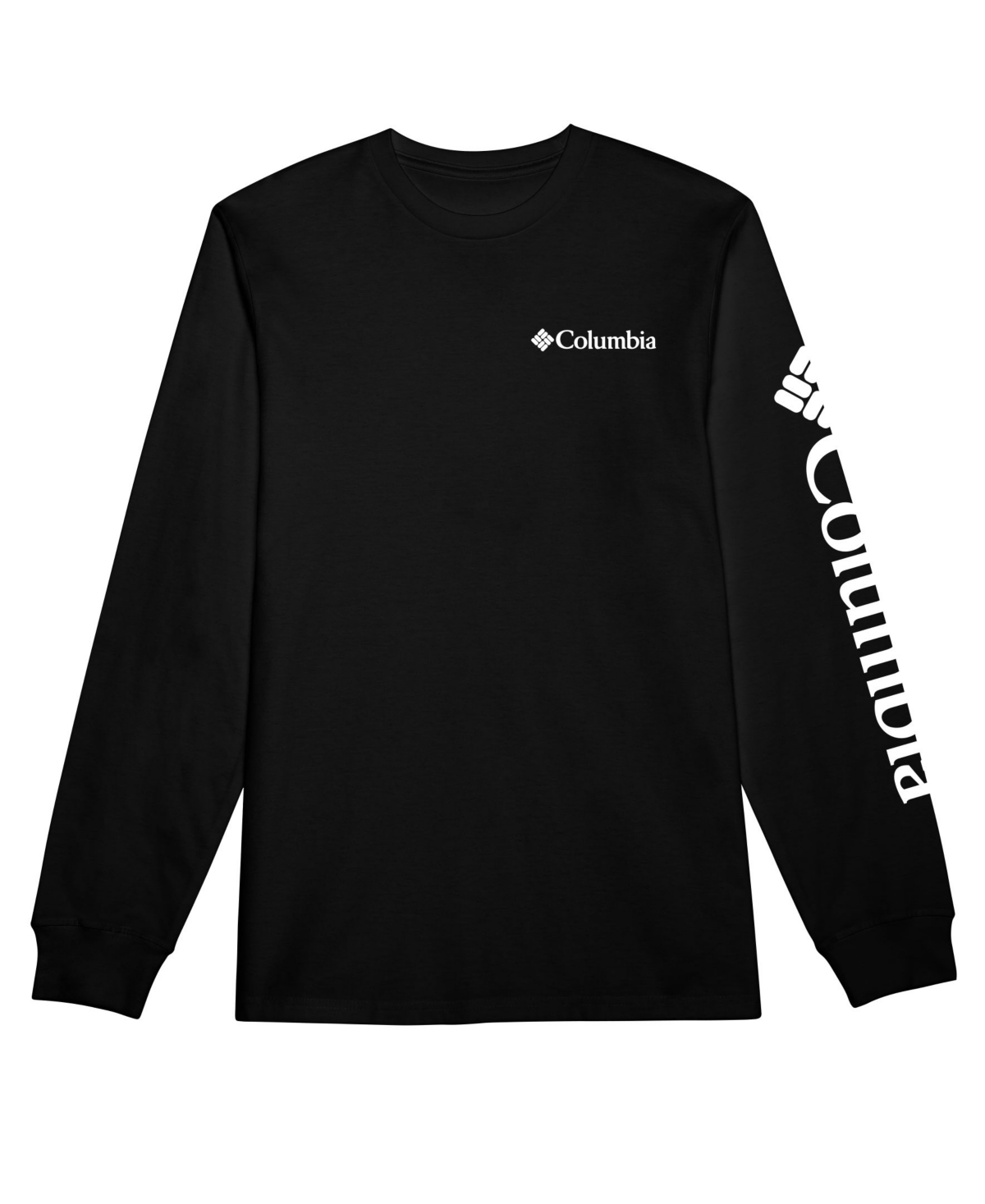 Columbia Men's Fundamentals Graphic Long Sleeve T-shirt In Black,white