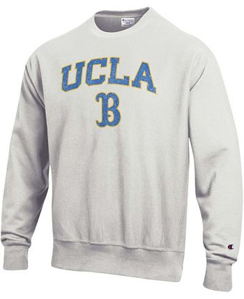 Men's Champion Gray UCLA Bruins Arch Over Logo Reverse Weave Pullover  Sweatshirt