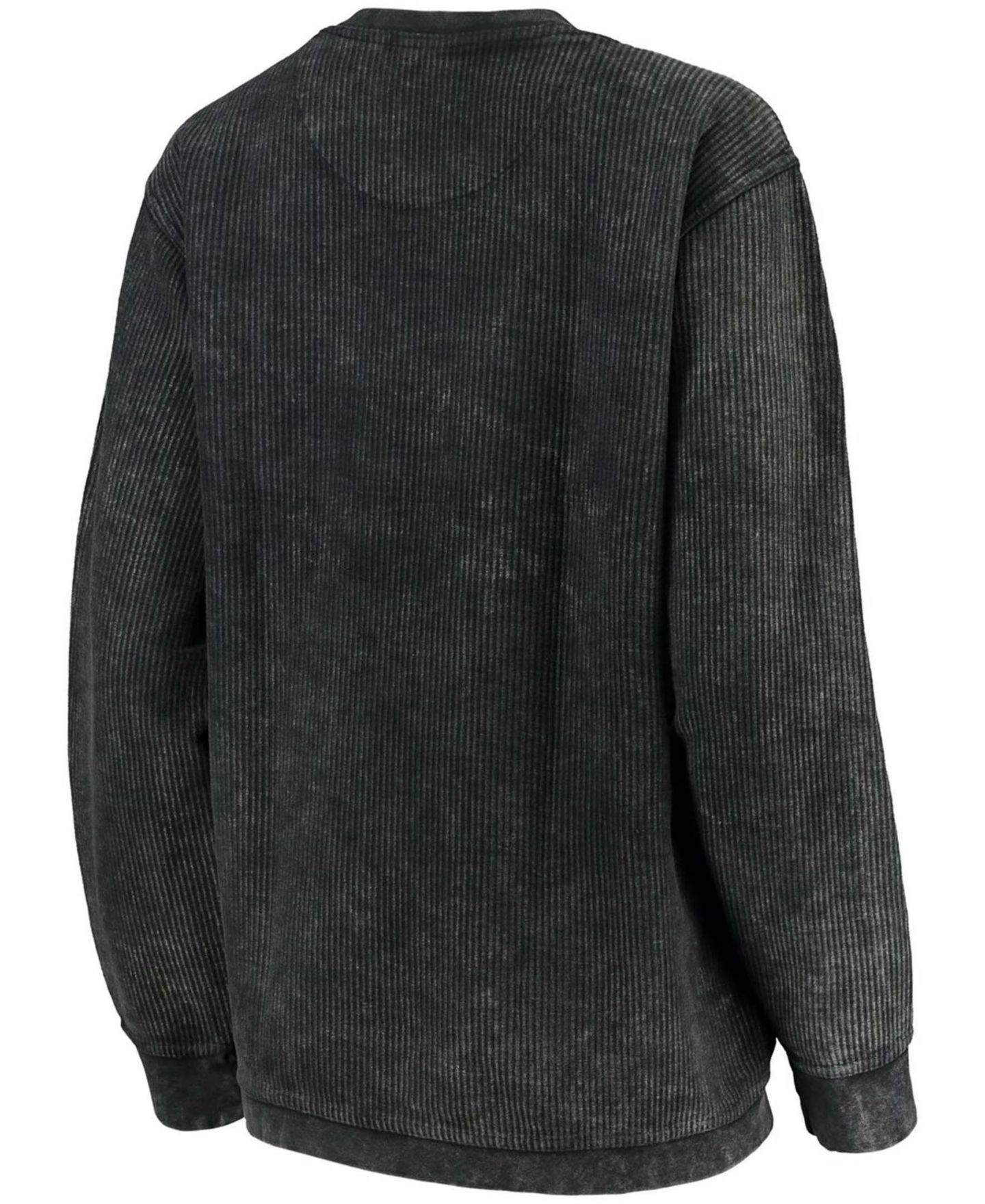 Женская толстовка Pressbox Black Iowa Hawkeyes Comfy Cord Vintage-Like Wash Basic Arch Pullover — фото 2
