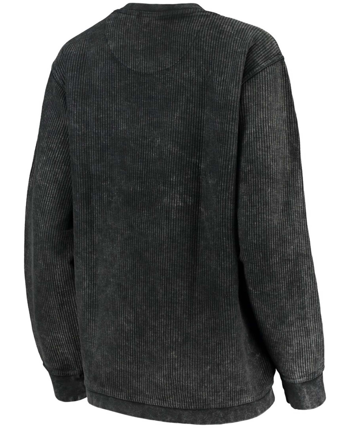 Women'sIowa Hawkeyes Comfy Cord Vintage-Like Wash Basic Arch Pullover Sweatshirt - Black