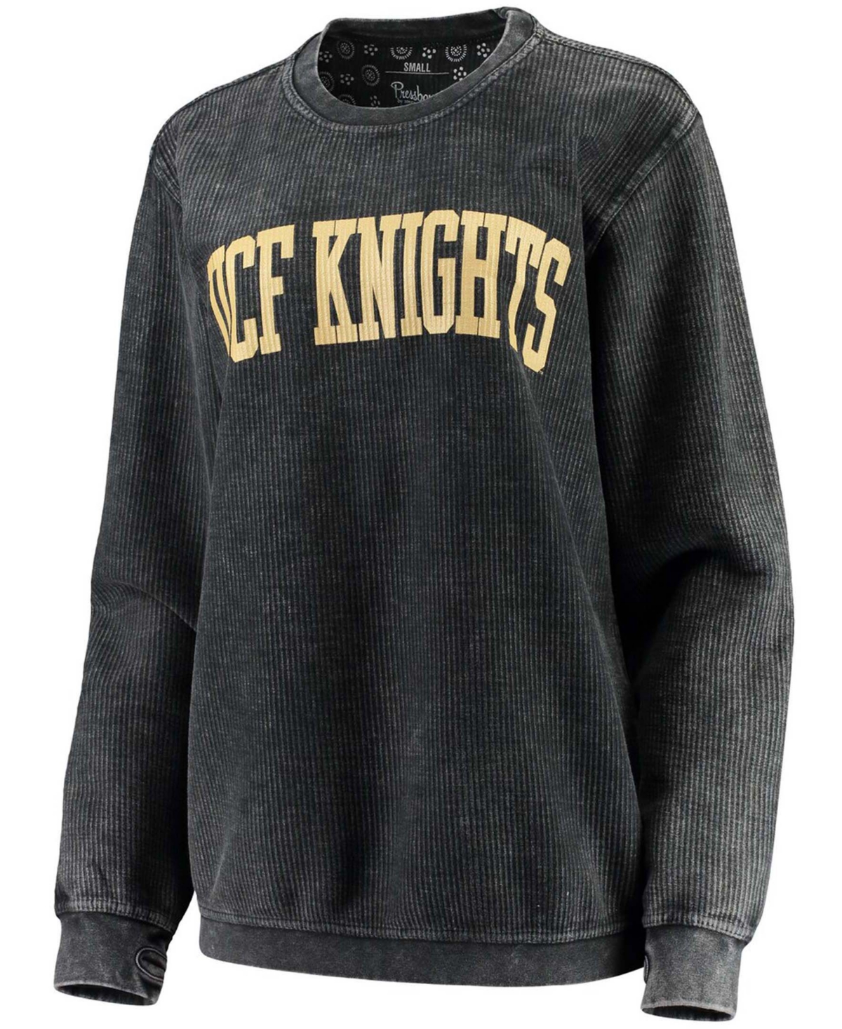 Women'sUcf Knights Comfy Cord Vintage-Like Wash Basic Arch Pullover Sweatshirt - Black