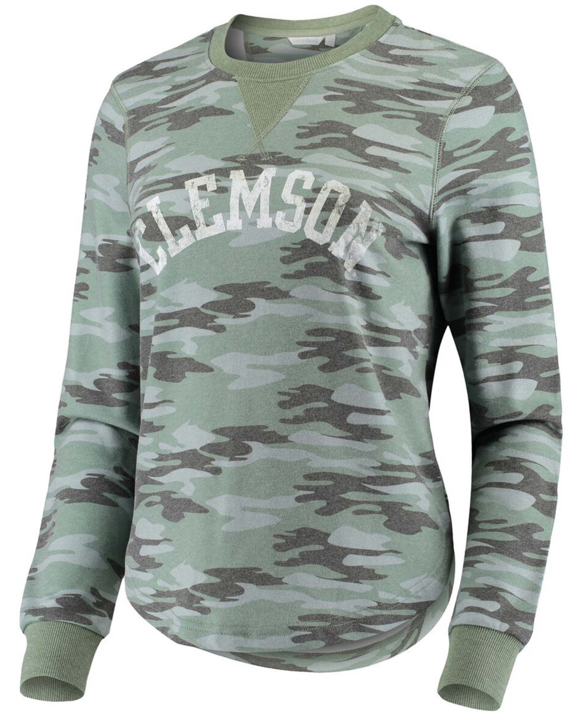 Women'sClemson Tigers Comfy Pullover Sweatshirt - Camo