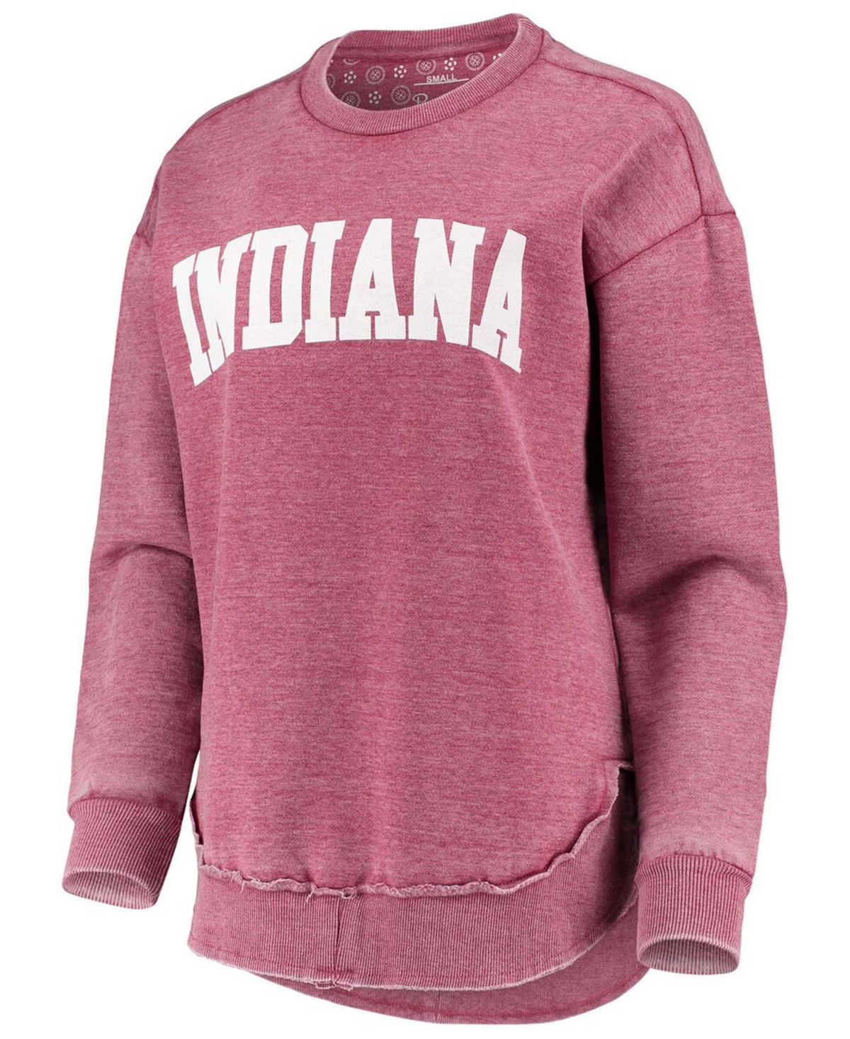 Women'sIndiana Hoosiers Vintage-Like Wash Pullover Sweatshirt - Crimson