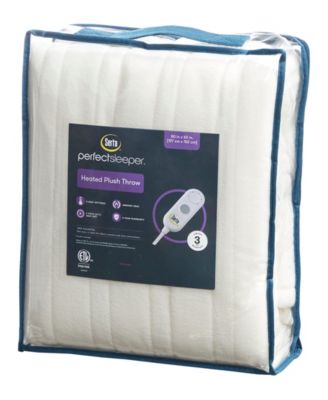 Electric Reversible Fleece to Sherpa Throw, 50" x 60"