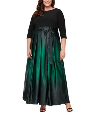 Plus Size Ombr&eacute; Ballgown 