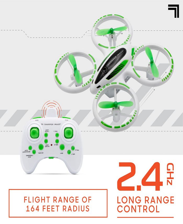 Sharper Image 2.4GHz RC Glow Up Stunt Drone with LED Lights Macy's