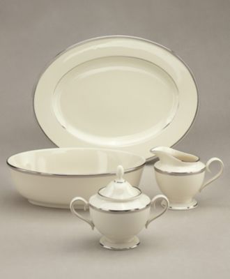 Lenox - "Tuxedo Platinum" Creamer