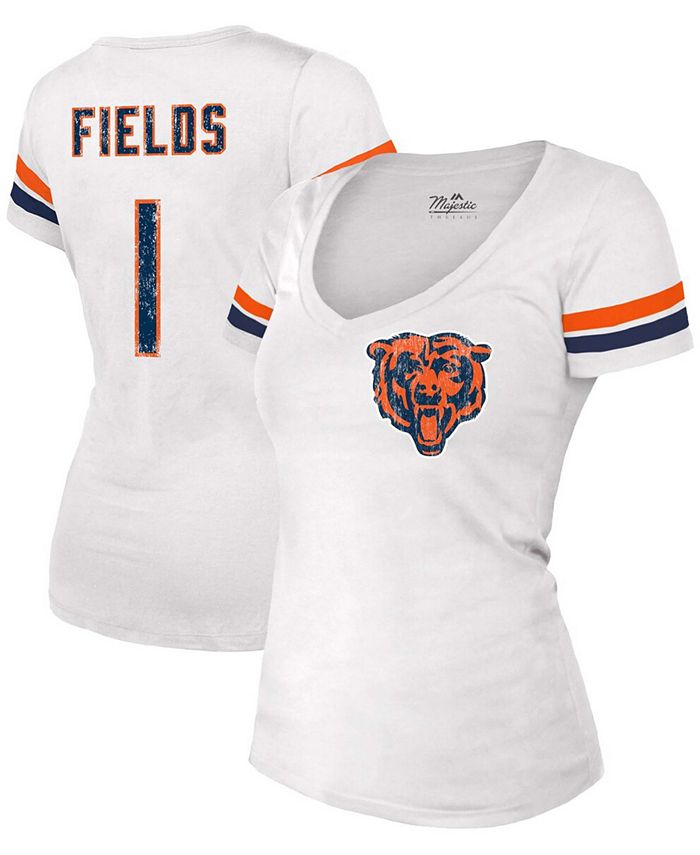 Fanatics Women's Justin Fields White Chicago Bears Player Name