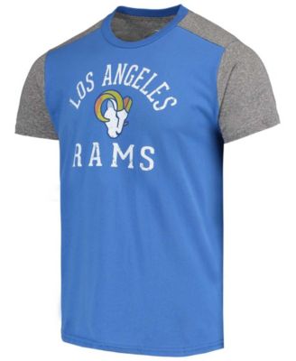 Men's Royal, Gray Los Angeles Rams Field Goal Slub T-shirt