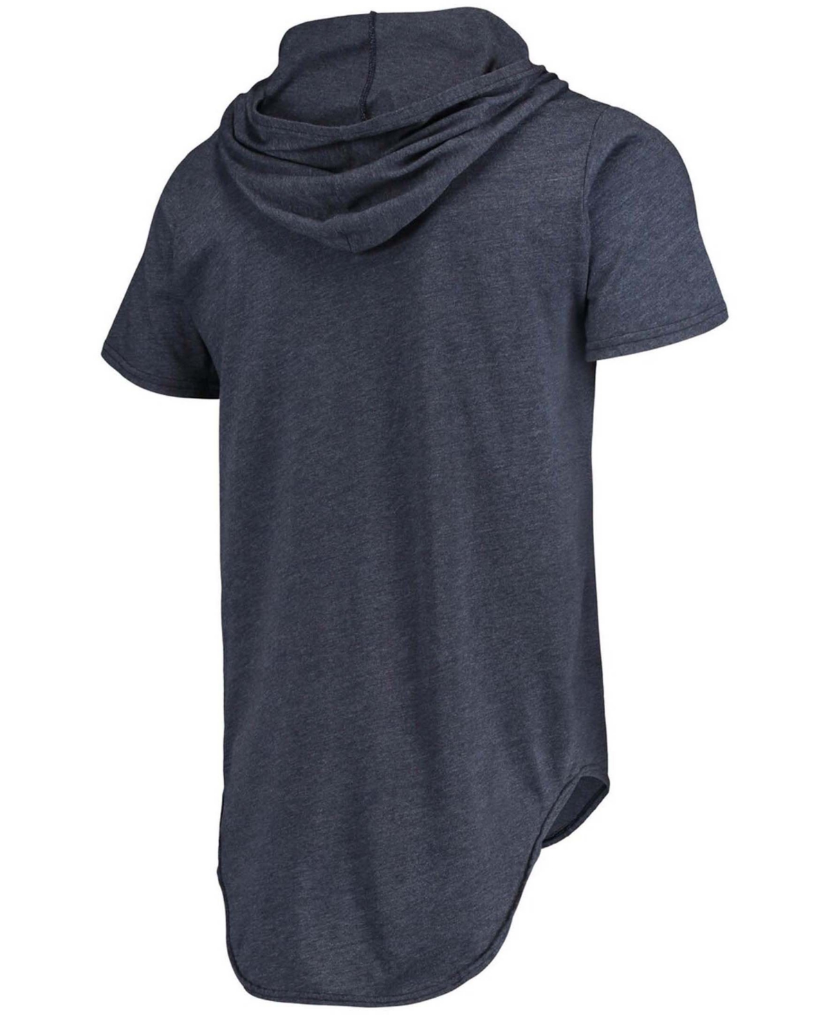 Men'sDenver Broncos Primary Logo Tri-Blend Hoodie T-shirt - Navy