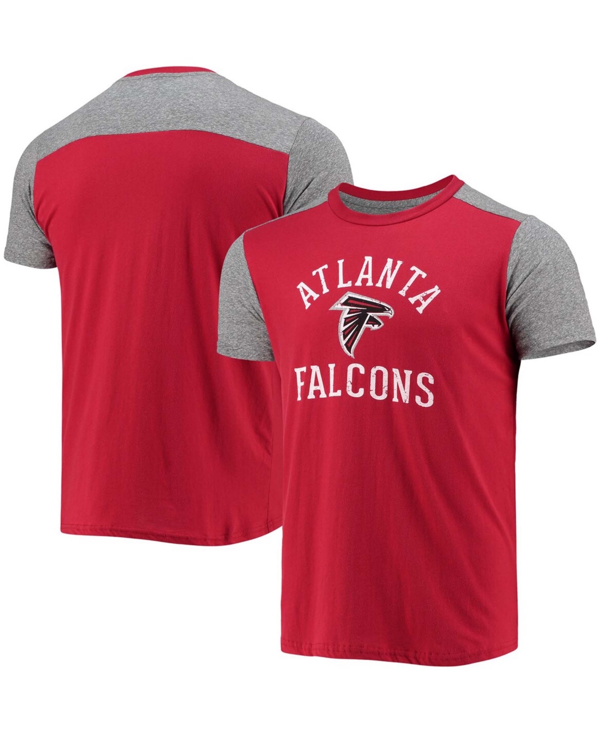 Men's Red, Gray Atlanta Falcons Field Goal Slub T-shirt - Red, Gray