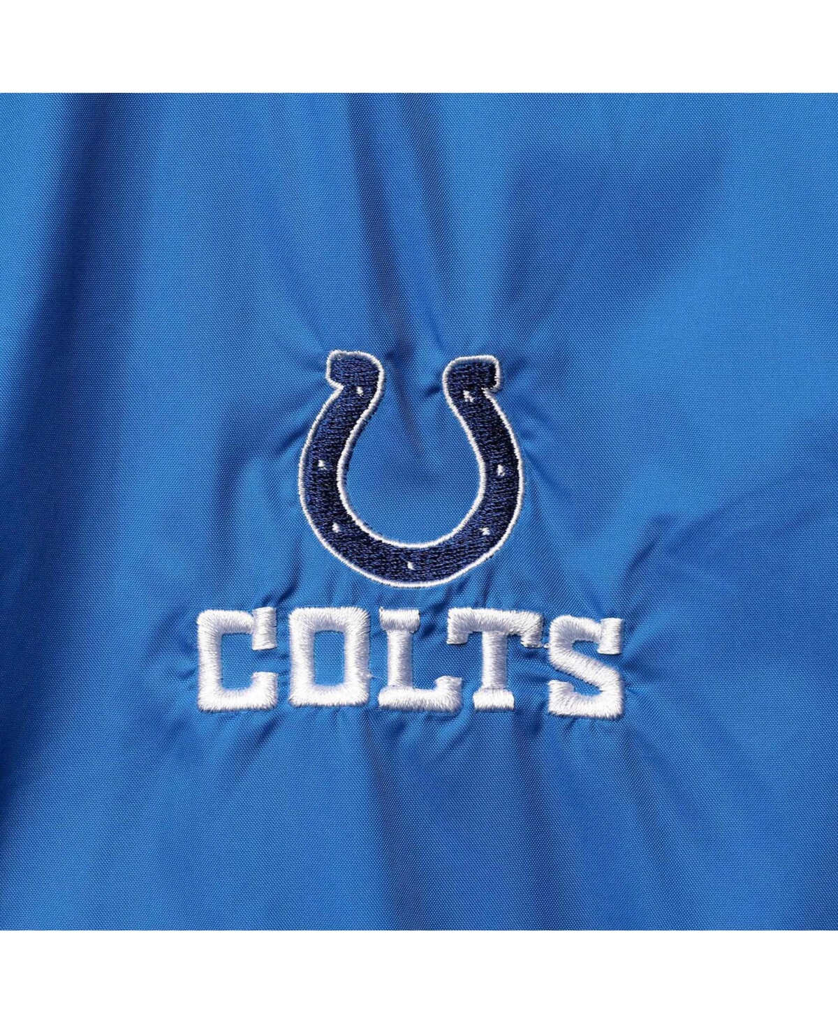 DUNBROOKE MEN'S ROYAL, WHITE INDIANAPOLIS COLTS LEGACY STADIUM FULL-ZIP JACKET 