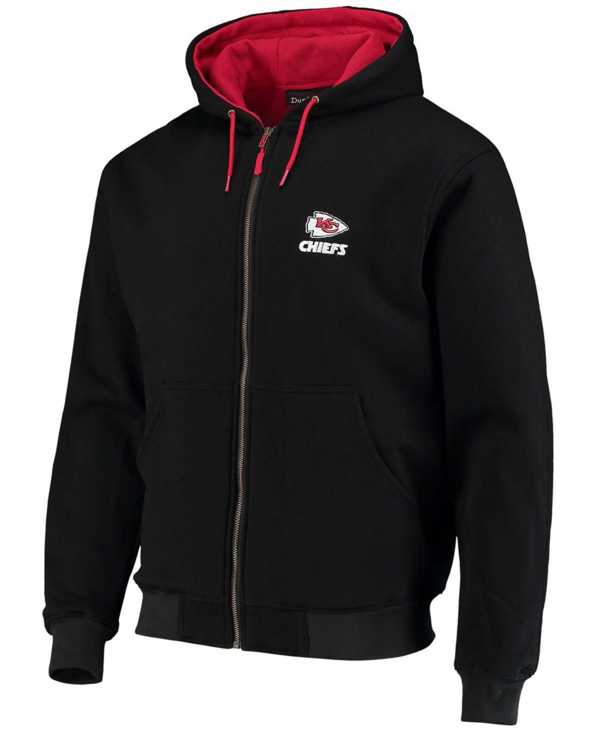 Men'sKansas City Chiefs Craftsman Thermal Lined Full-Zip Hoodie - Black