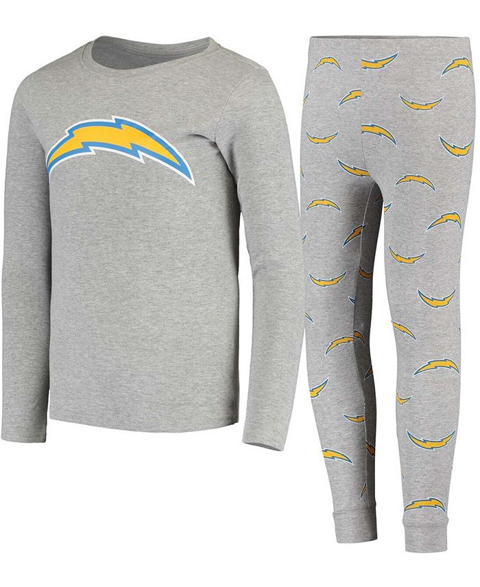 Outerstuff Big Boys Gray Los Angeles Chargers Long Sleeve T-shirt and Pants  Sleep Set - Macy's
