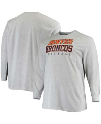 Men's Fanatics Branded Heathered Gray San Francisco 49ers Big & Tall  Practice Long Sleeve T-Shirt