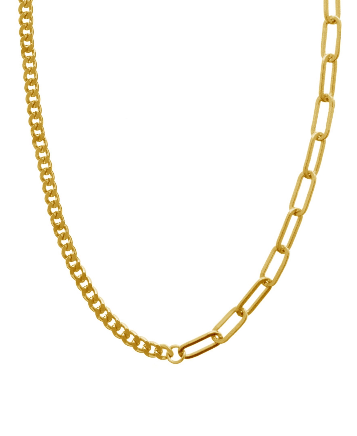 Gold Plated Cable Chain Necklace 16" + 2" Extender - Gold-Plated