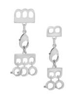 And Now This Gold or Silver Plated 2-Piece Layering Clasp Set - Silver-Plated