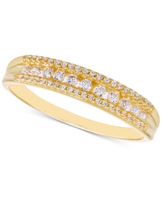 Macy's - Diamond Band (1/4 ct. t.w.) in 14k Gold