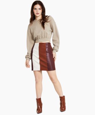 leather skirt macys