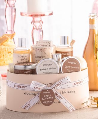 Birthday Gift Basket, Birthday Spa Gift Box, Coconut Body Care Gift Set, 15 Piece