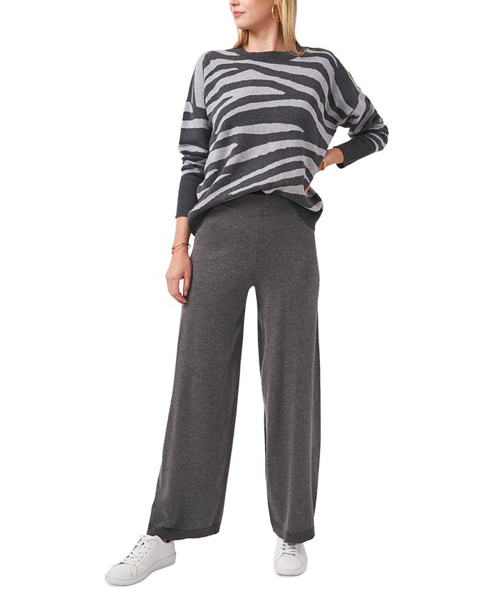vince camuto zebra sweater
